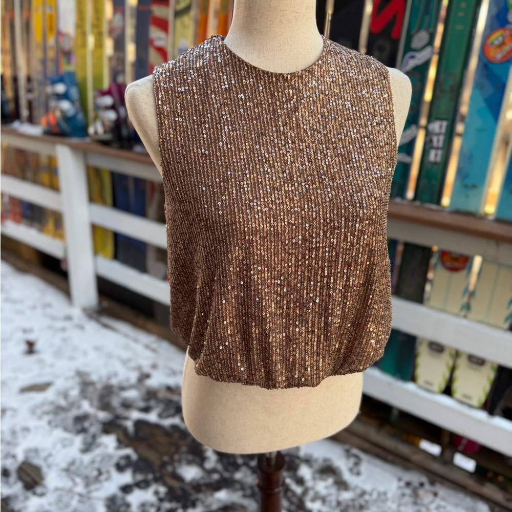 Saints & Hearts Penny Sequined Tank. RARE! NEW WITH TAGS!